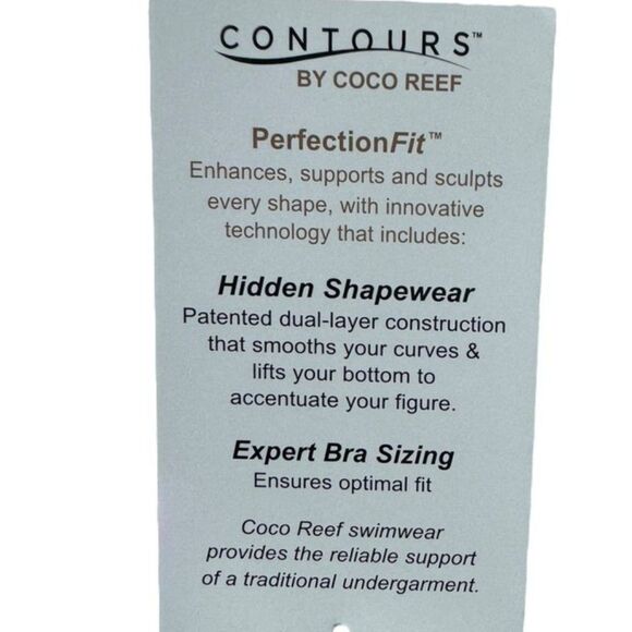 Coco Reef Contours Cameo Tie Dye Halter Top Bikini Top Women's Size 10/3… - Picture 12 of 15